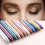 Multicolor Glitter Eyeshadow Stick Pearly Shimmer Metallic Texture Smooth Long Lasting Eyeshadow Pencil With Sharpener 4
