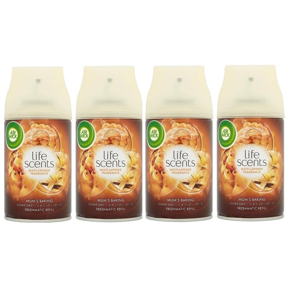 4 x Air Wick Freshmatic Max Automatic Spray Refill 250ml - Mum's Baking-image-OPC-PCMTDSS-NEW