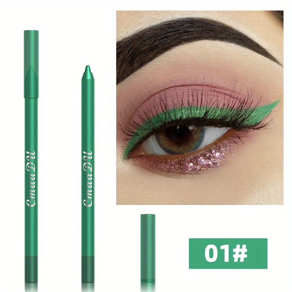 Multicoloured 12 Eyeshadow Eyeliner Pen Smoky Long Lasting Waterproof Eyeliner Eyeshadow Eyebrow Pencil Eye Makeup Tool Cosmetics