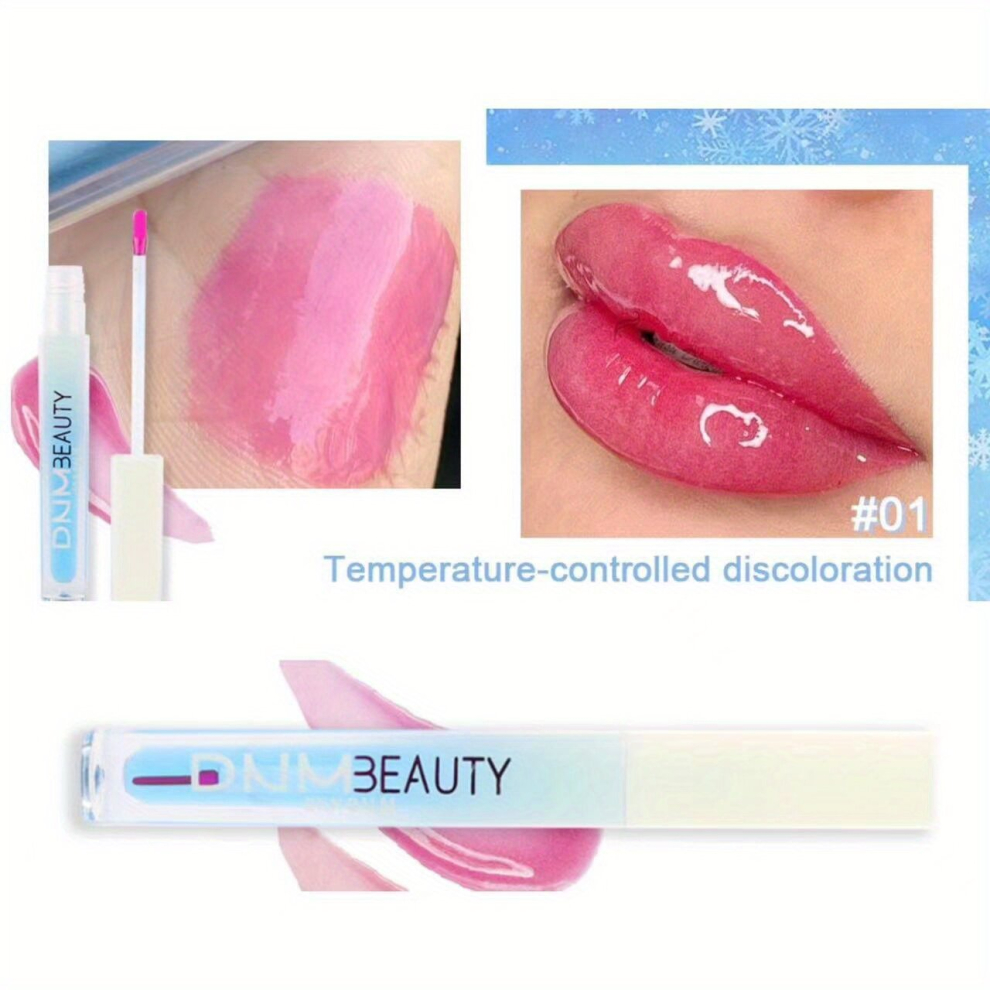 1Pc Moisturizing Waterproof Lip Gloss Long Lasting Smudge Proof Lustrous Dewy Finish Liquid Lipstick