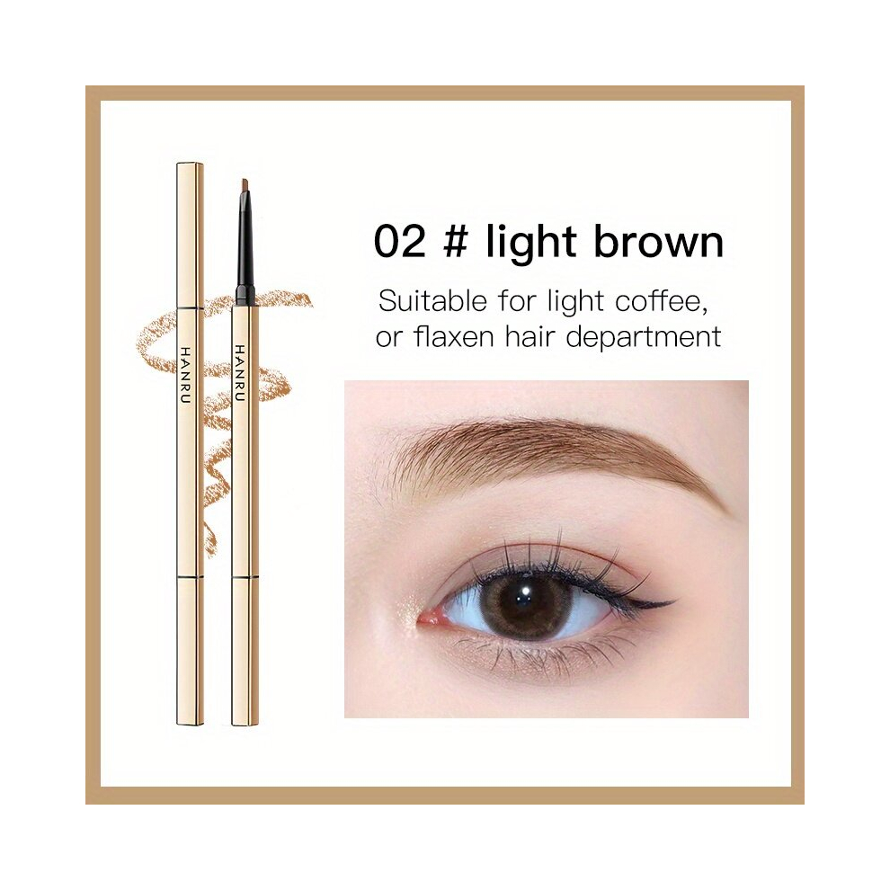 Multicoloured Ultra Fine Eyebrow Pencil Clumping Natural Look Long Lasting Waterproof Sweat Proof Smudge Proof Holding Suitable For Beginners 5 Colors