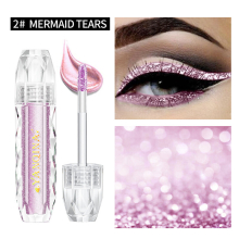 Glitter Liquid Eyeshadow Stick Diamond Blendable Liquid Eyeshadow Long Lasting Highlighting Fast Drying Eye Makeup Tool
