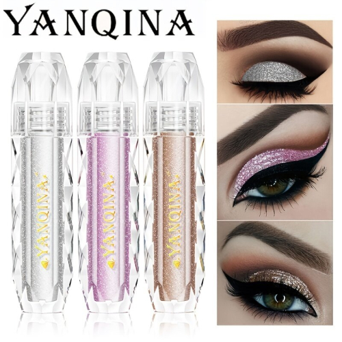 Glitter Liquid Eyeshadow Stick Diamond Blendable Liquid Eyeshadow Long Lasting Highlighting Fast Drying Eye Makeup Tool 1