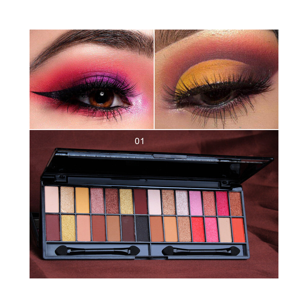 Multicoloured 28 Colors Eyeshadow Makeup Shimmer 28 Eyeshadow The Lip Bar Eyeliner Palette Makeup For Women