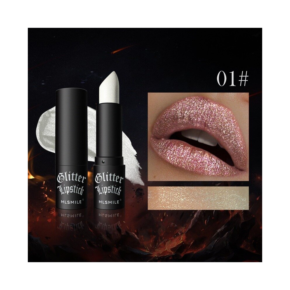 Multicoloured Pearlescent Lipstick Non Stick Cup Moisturizing Lipstick Rendering Lipstick Long Lasting Waterproof Non Smudge Halloween Makeup