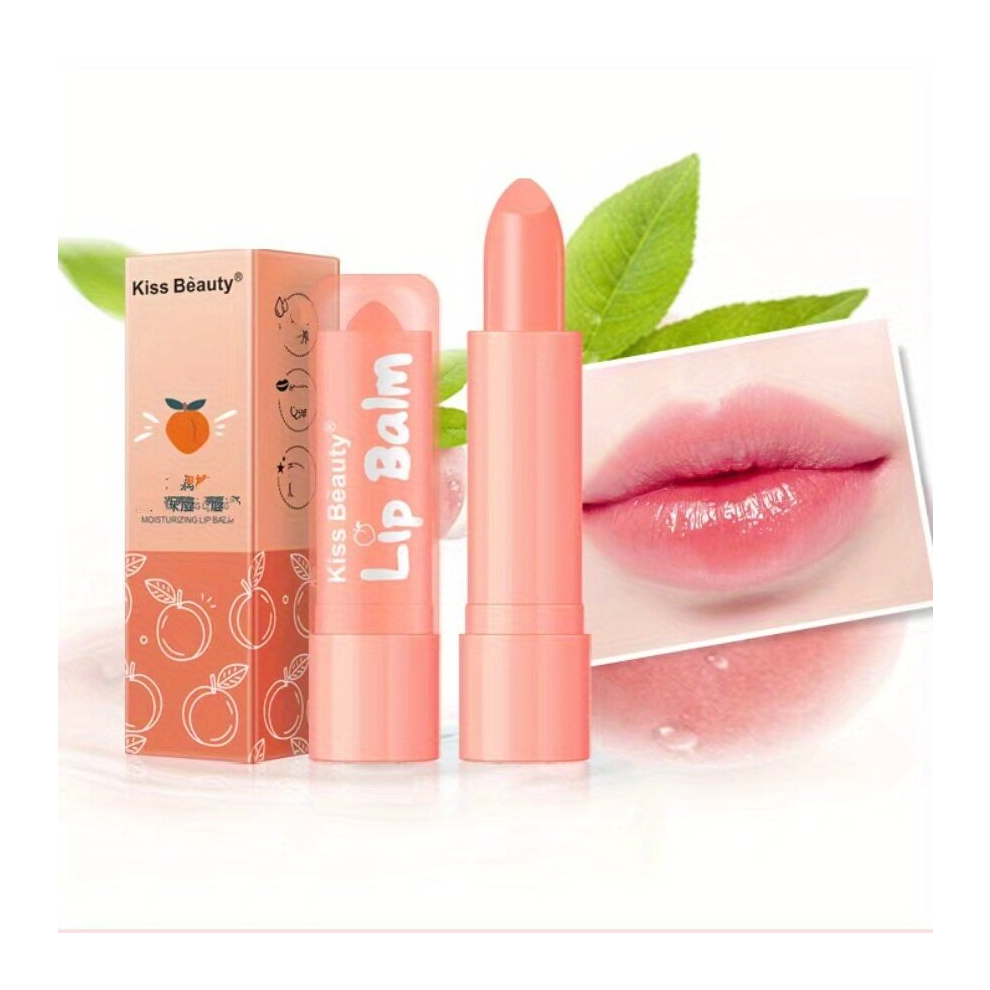 Multicoloured Makeup Packaging Lip Care Lip Moisturizing Balm Hydrating Lip Balm Peach Lipstick Body Temperature Changing Lipstick