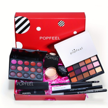 Cosmetics Eyeshadow Palette Lip Gloss Set Lipstick Concealer Blush Mascara Eyeliner Loose Powder Brush Set All In One Makeup Gift Set