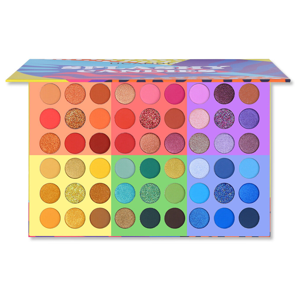 Multicoloured Ucanbe Makeup Splashy Candies Eyeshadow Palette 54 Shades