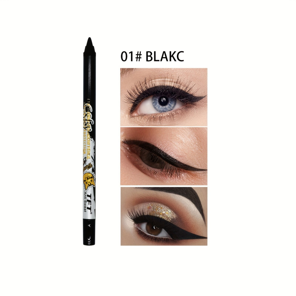 14 Colorful Eyeliner Pen High Pigmented Pearly Shimmer Metallic Finish Smokey Punk Gothic Style Eyeliner Long Lasting Waterproof Eyeliner Stick