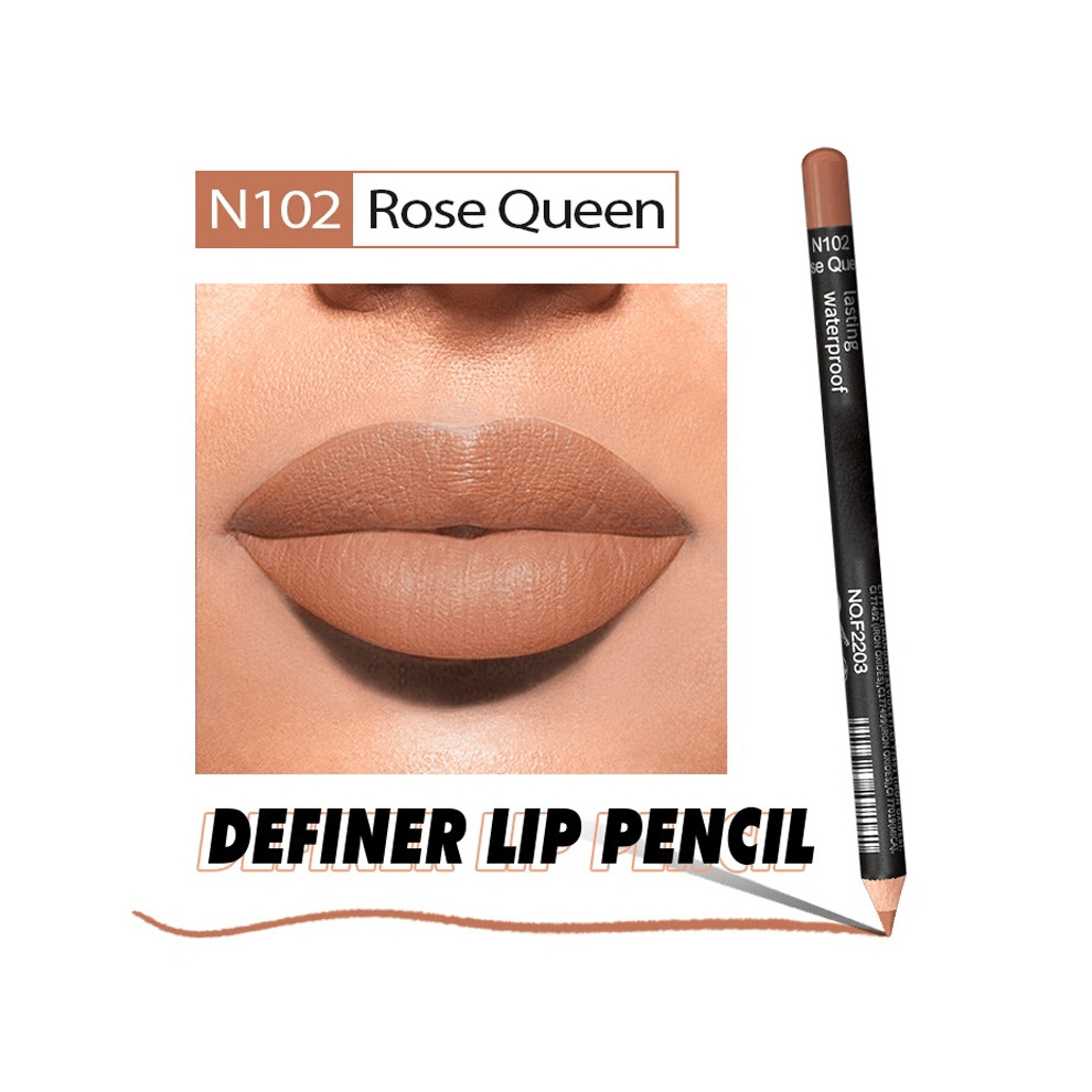 Long Lasting 16 Lip Liner Pen with Smudge Proof Formula and Nude Shades
