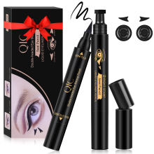 Long Lasting Waterproof Double Ended Eyeliner Stamp Pen with Smudge Proof Liquid Eyeliner for Charming Cat Eye Looks