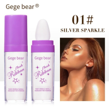 Shimmer Face And Body Highlighter Powder Stick Makeup Full Body Glitter Highlighter Makeup High Gloss Fairy Highlight Patting Powder For Hair Face Bod