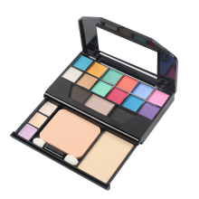 Mini 19 Colors Makeup Palette Set 12 Colors Eyeshadow With 3 Colors Contouring And 3 Colors Concealing 1 Colors Setting Powder Mirror Sponge And Brush