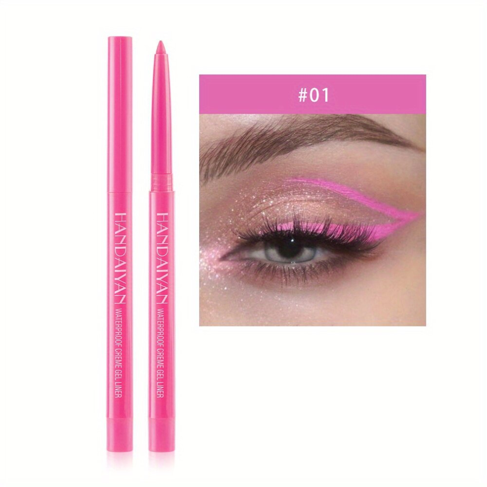Long Lasting Pearlescent Eyeshadow Pencil with Glitter and Shimmer Waterproof Eyeliner Stick for Eye Makeup-image-OPC-PCMTFDZ-NEW