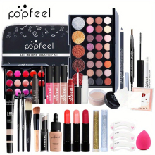 Cosmetics Makeup Set Eyeshadow Lip Gloss Palette Concealer Lipstick Glitter Powder Foundation Cream Eyebrow Pencil Makeup Brushes Set All In One Makeu