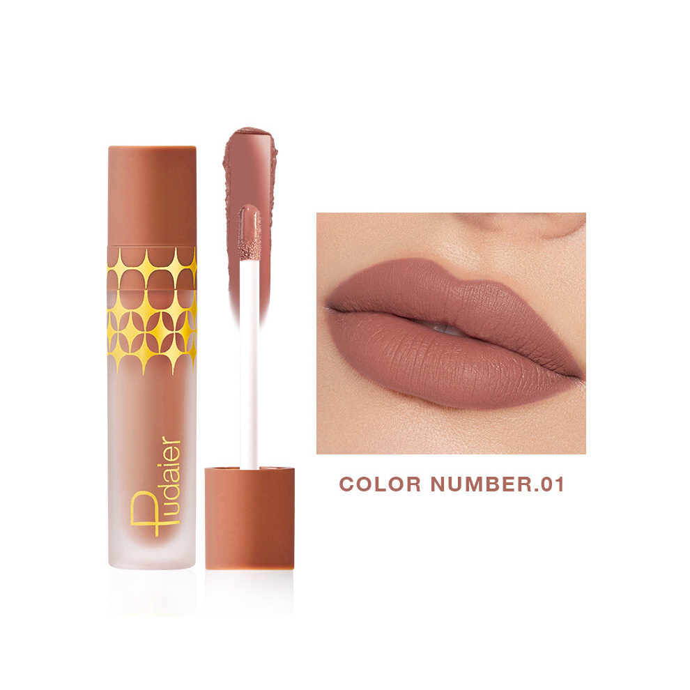 Matte Pearly Lip Gloss Non Sticky Smudge Proof Lip Glaze High Pigmented Liquid Lipstick 20 Colors