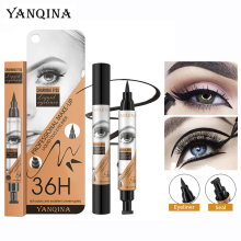 Winged Eyeliner Stamp Double Headed Eyeliner And Eye Seal Stick Waterproof Longwear Charming Cat Eye Stencil Makeup Tool