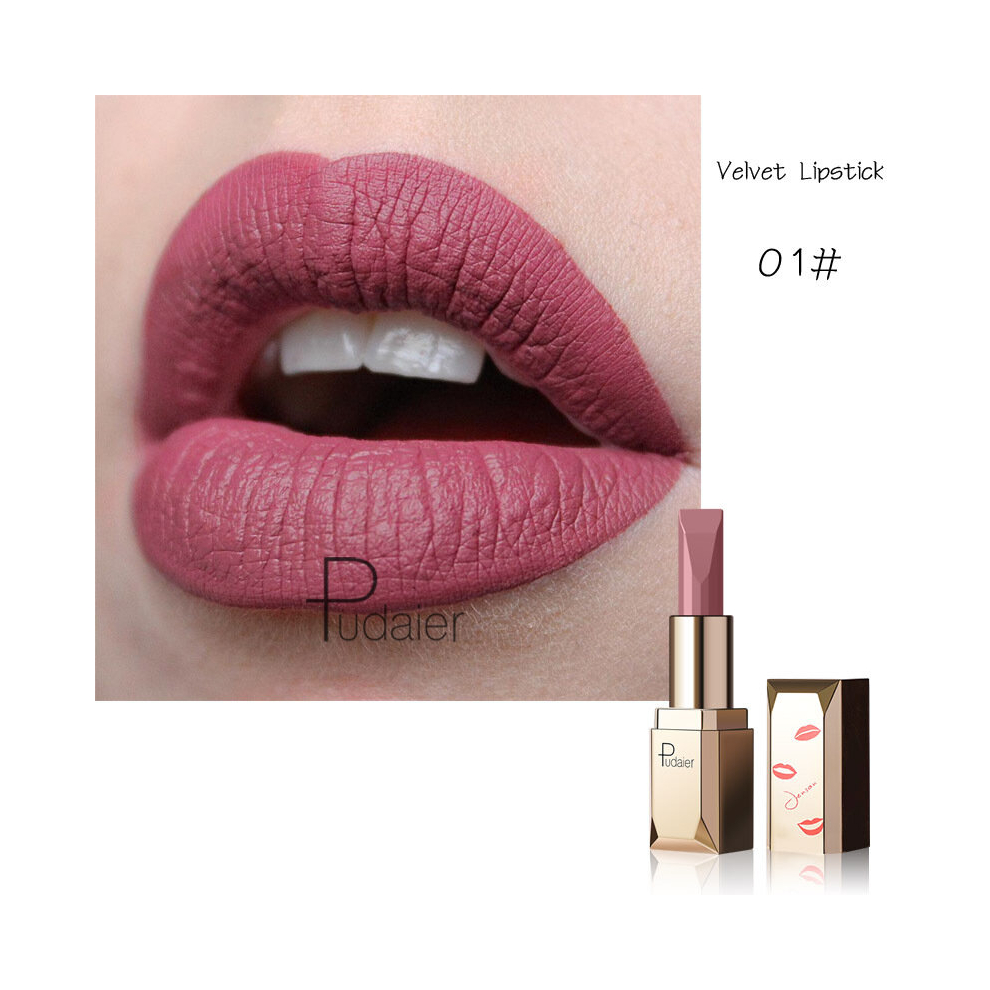 Long Lasting Matte Velvet Lipstick 20 Rich Colors Waterproof and Smooth Application