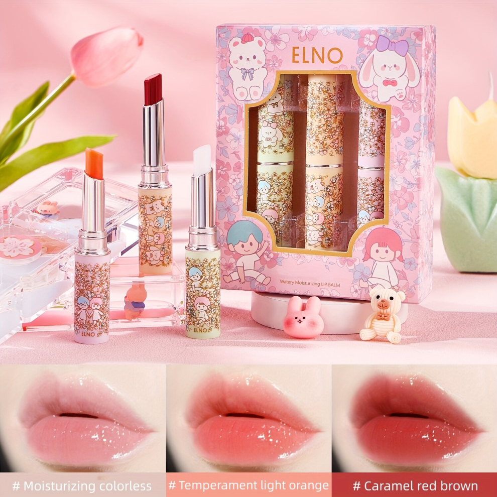 Multicoloured Moisturizing Lip Balm Smooth Sheer Refreshing Lip Skin Non Sticky Lipstick Set Lip Primer Box Set