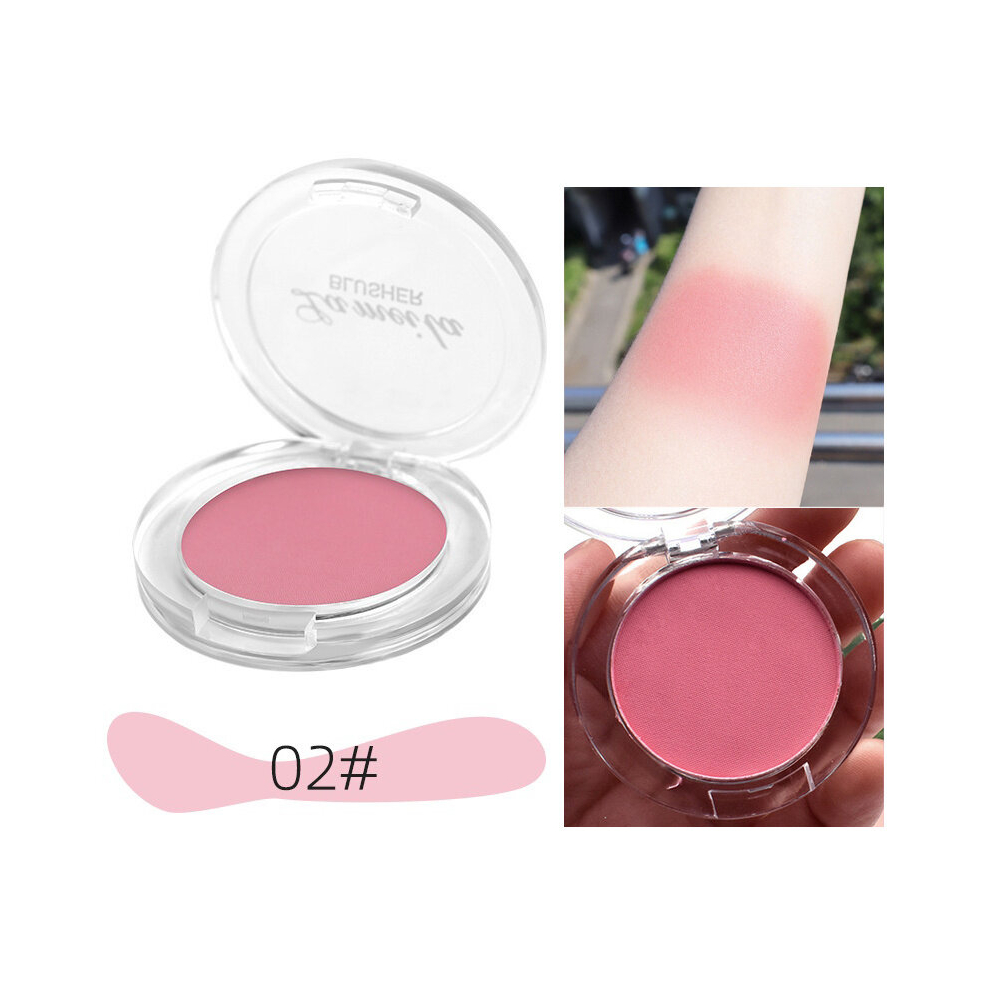 Pink,Multicoloured Professional Monochrome Blush Palette 6 Colors Of Peach Mineral Pigment Cheek Blusher Powder For Contouring And Shading Pink Blusher Included