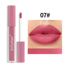 Matte Lip Glaze Primer Nude Makeup Liquid Lipstick Long Wearing Smudge Proof Matte Finish Thin Tube Lip Gloss 12 Colors