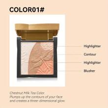 Blush And Highlighter Palette Contouring Eyeshadow Body Highlighter Purpose Makeup Palette For Radiant Look 8g 0 28oz