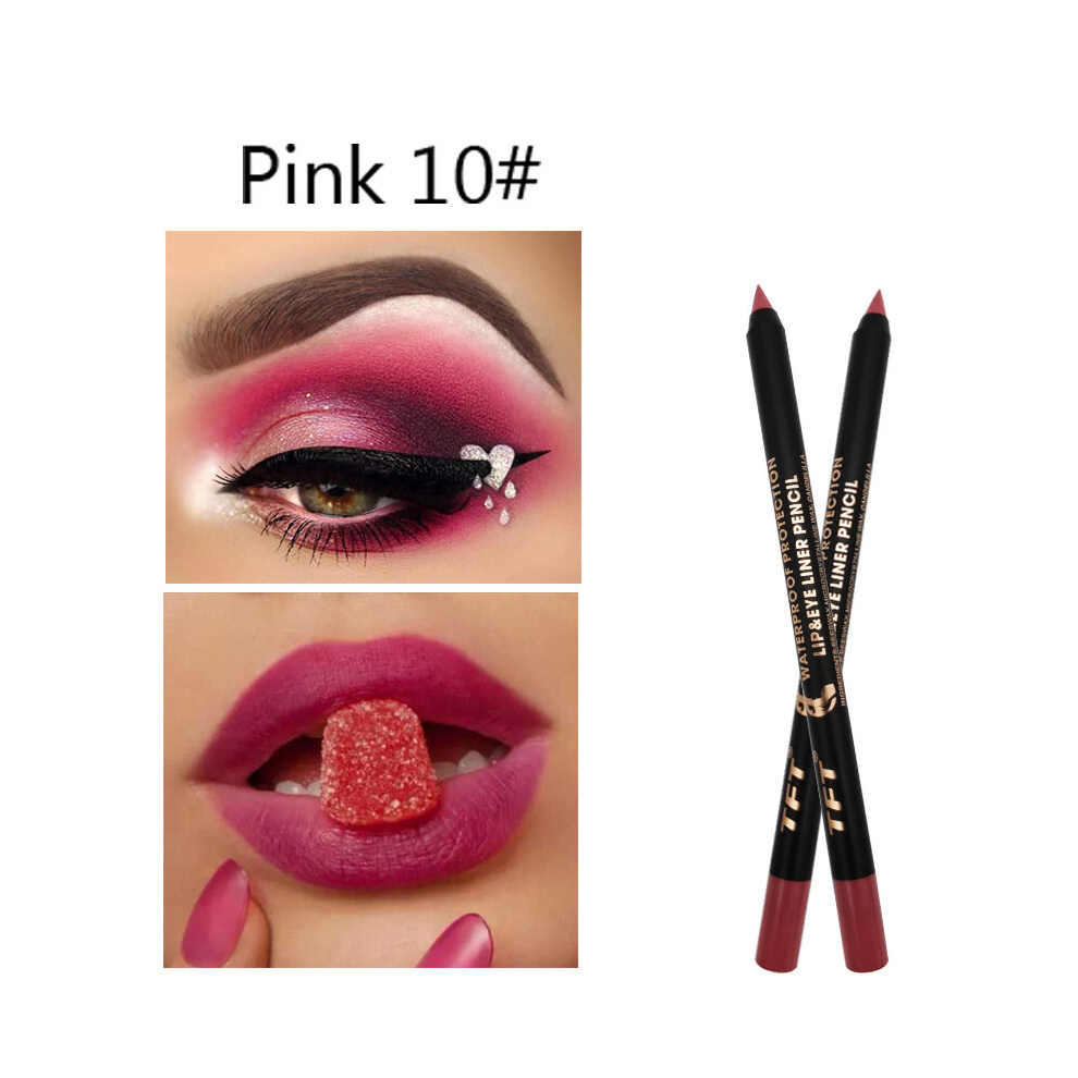 Multicoloured Colorful Eyeliner Pen Long Lasting Waterproof Eyeshadow Pen Lip Liner Pen 14 Colors