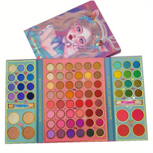 80 Colors Eyeshadow Palette Blush Concealer Powder Palette Pearly Matte Highlight Womens Face Body Makeup Eyeshadow Palette Party Gift