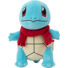 Pokémon 8" Plush Holiday Squirtle With Red Scarf