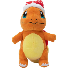 Pokémon 8" Plush Holiday Charmander With Santa Hat - Plush Soft Toy