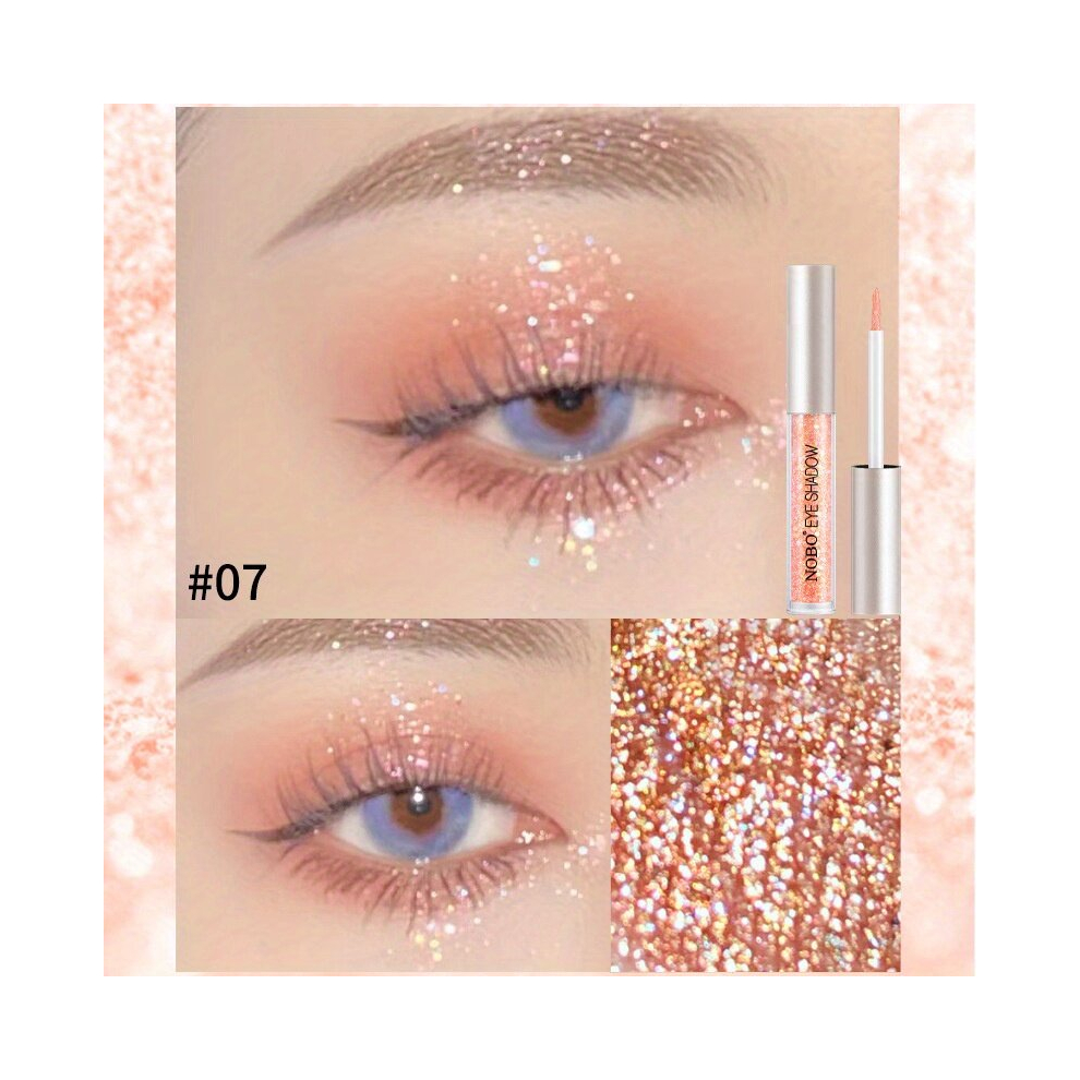 Multicoloured Colorful Liquid Eyeshadow Stick Starry Pearly Shimmer Stick Eyeliner Brightening Highlighter Pink Eyeshadow Pen 7 Colors