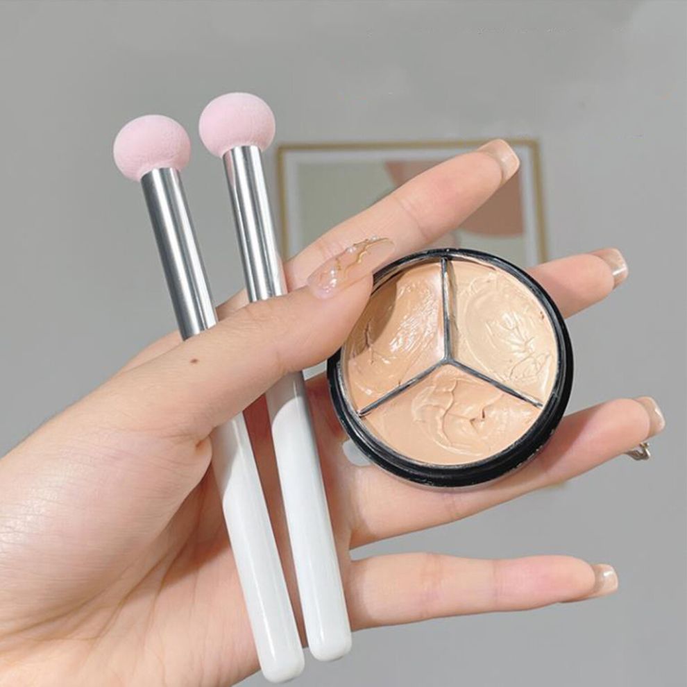 White Portable Multifunctional Makeup Brush Set Includes Blush Loose Powder Foundation Contouring Concealer And Eyeshadow Brushes Perfect For Beginners And