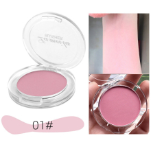 6 Monochromatic Blush Compact Silky Smooth Cheek Blusher for Contouring and Brightening Waterproof Cosmetics