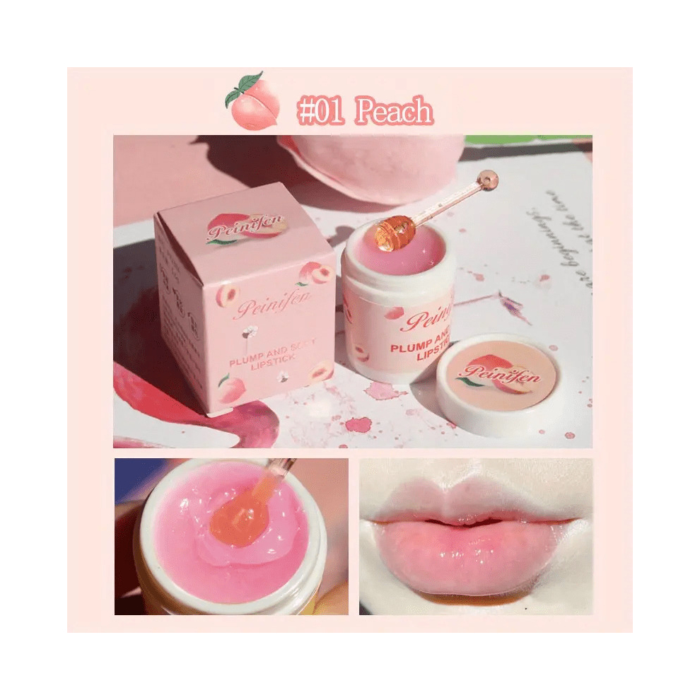 Dewy Lip Balm Lip Protection Moisturizing Peach Lip Mask Lip Jelly Fade Lip Lines Lip Care Lipstick Base