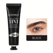 Waterproof Semi Permanent Eyebrow Tint Kit Long Lasting Eyebrow Dye Cream Set with Premix Formula