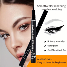 Waterproof Liquid Eyeliner Pen Smudge Proof Fast Drying Sweatproof Rich Liquid Eyeliner Pen