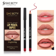 12 Lip Liner Set Matte Finish Waterproof And Sweat Proof Durable And Natural Look Lip Liner Pen