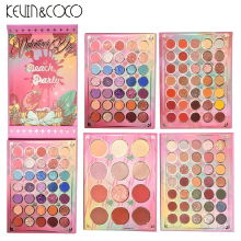 117 Eyeshadow Palette Pearly & Matte Bright Earth Rotating Four layer Eyeshadow Tray Highlighter & Blush All in one purpose High Pigmented Makeup Pale