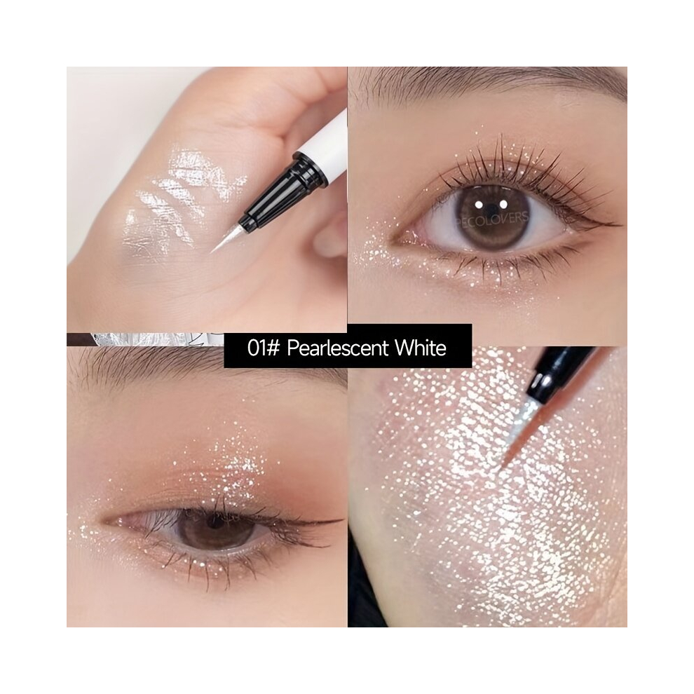Multicoloured Diamond Glitter Eyeliner Pen Highlighter Eye Makeup Waterproof Pearly Brightening Eyeshadow Liquid Eyeliner Pen