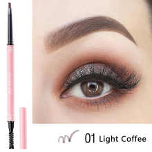 4 colors Dual ended Eyebrow Retractable Pencil with Brush Fine Tip for Contouring and Styling Enhance Your Eyebrows with Ease