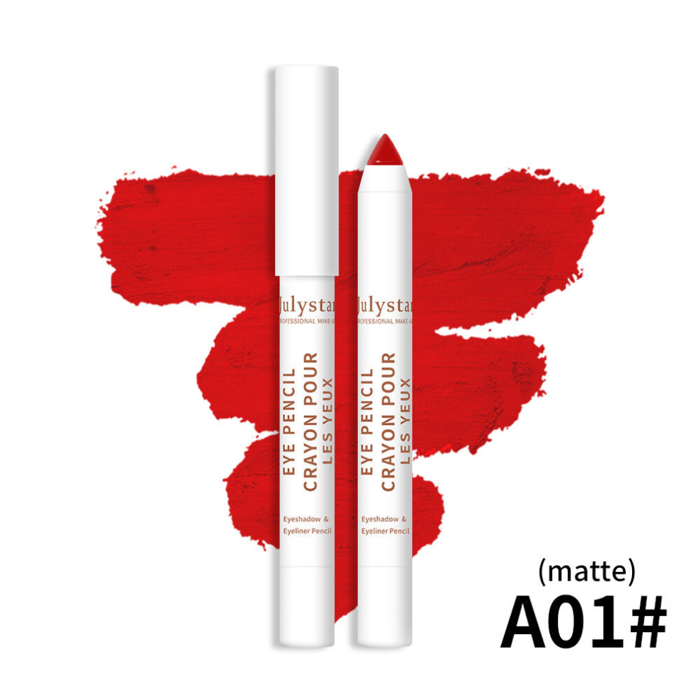 Multicoloured Monochromatic Eyeshadow Stick Matte Shimmer Finish Pigmented Blendable Macaron Eyeliner Makeup