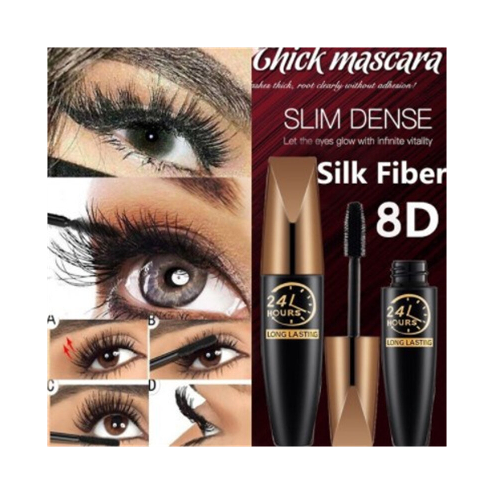 Multicoloured 1Pcs 8D Lash Mascara Waterproof Mascara For Eyelash Extension Thick Eye Lashes Curler Cosmetic For Women