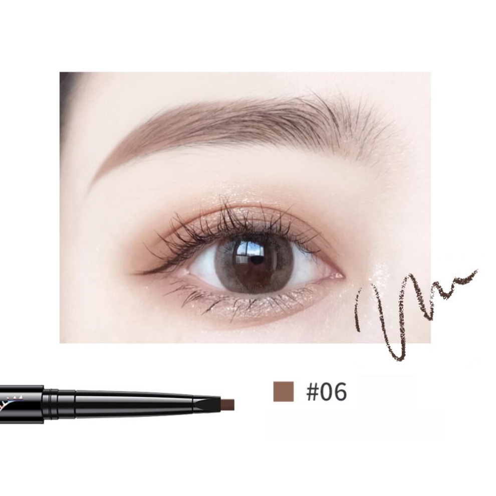 6 Colors Eyebrow Pencil Long Lasting Waterproof Sweatproof Eyebrow Pencil Natural Look Dense Eyebrow Makeup