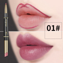 Pencil Matte Lipstick Waterproof 2 In 1 Cosmetic Makeup Durable Lip Liner Sexy Red use Profesional Makeup