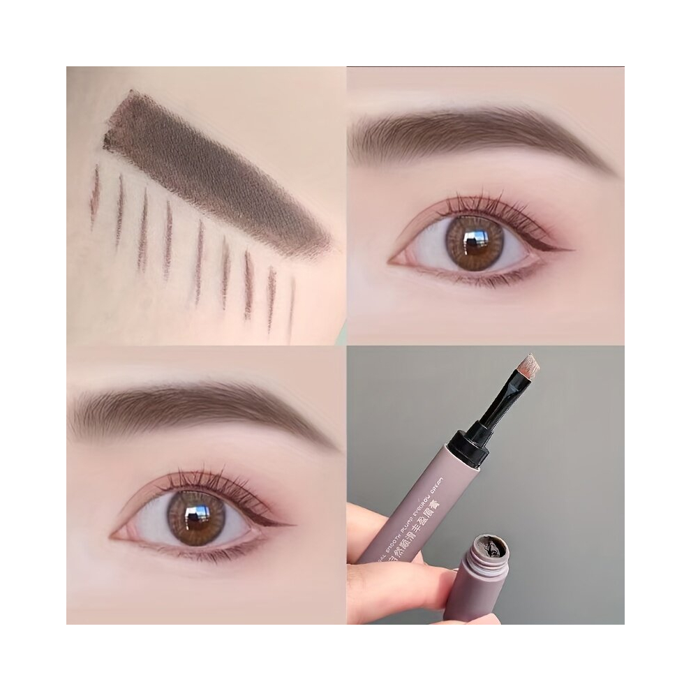 Multicoloured 3 Colors Eyebrow Pencil Waterproof Sweatproof Long Lasting Natural Smudge Proof Slender Eyebrow Pencil Swivel Stick For Beginner Female
