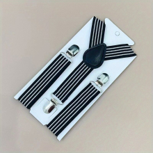Boys Long Pants Shorts Suspenders Adjustable Length Childrens Accessories Three clip Elastic Suspenders