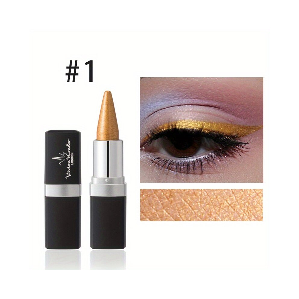 Multicoloured 6 Colors Eyeliner Pen Long Lasting Waterproof Pearly Eyeliner Creamy Stick Fast Drying And Smudge Proof