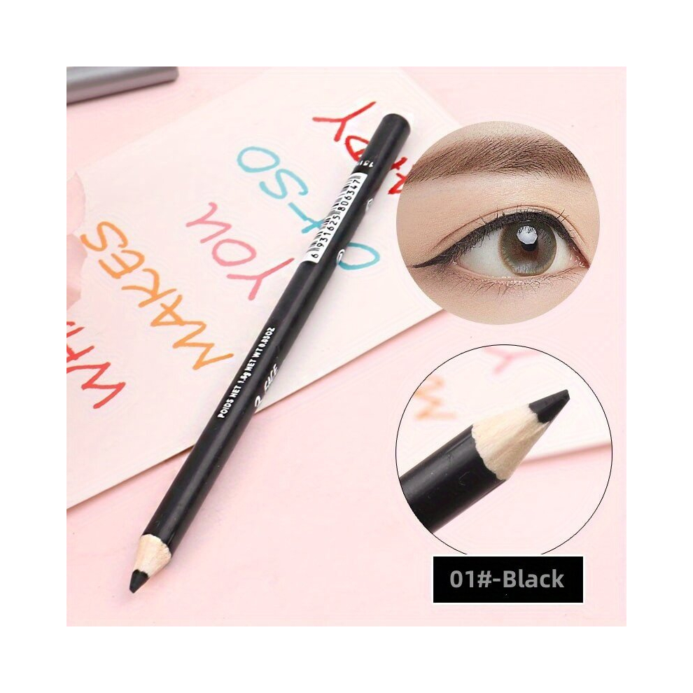 Multicoloured 2Pcs Eyebrow Pencil Carbon Eyeliner Eyebrow Pencil Dual Use Makeup Pen Smudge Proof And Sweat Proof