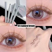 Double Tips Eyeliner Lower Eyelashes Pen 0 01 Ultra Slender Double Nibs Natural Eyeliner Pen Waterproof Sweatproof Smudge Proof 3 Colors Eye Makeup Pe