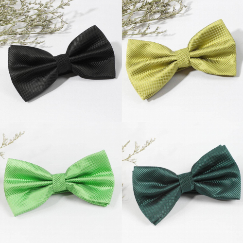 1PC Mens Casual Solid Small Checkered All match Childrens Bow Tie 1